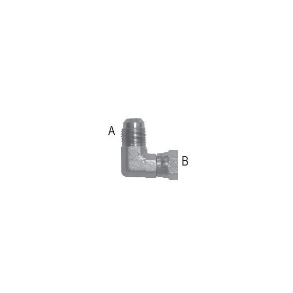 Tompkins Male JIC to Female JIC Swivel 90 Elbow: 3/4-16 A, 3/4-16 B 470667 - main
